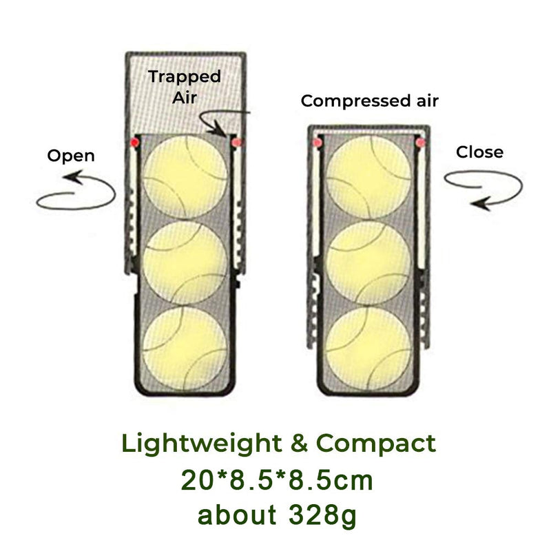 Tennis Ball Saver - Pressurized Tennis Ball Storage That Keeps Balls Bouncing Like New