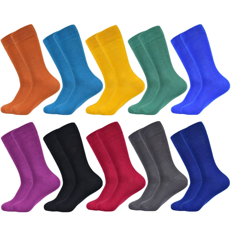 Men&#39;s Socks Cotton Breathable and Sweatproof Multicolor Four Seasons High Quality Black Dress Men&#39;s Crew Socks