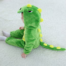 Umorden Baby Dinosaur Kigurumi Green Cartoon Animal Costume Infant Toddler Child Bodysuit Jumpsuit Onesie Flannel Comfortable