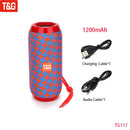 T&amp;G TG117 Portable Bluetooth Speaker Wireless Bass Column Waterproof Outdoor Music Vibro Speakers TF Card Subwoofer Loudspeaker