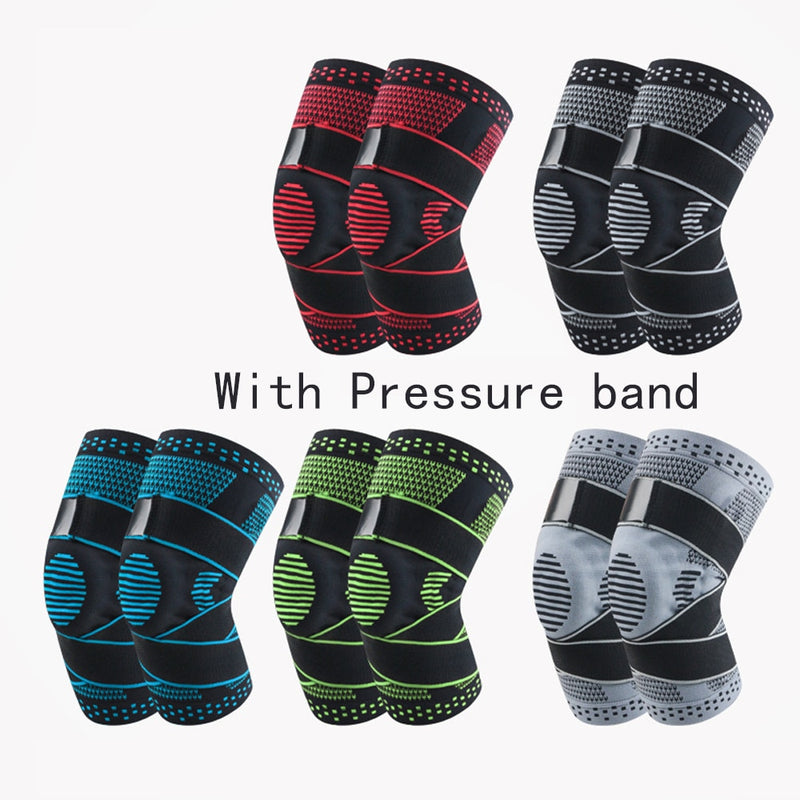 1PCS Knee Pads Compression Fitness Kneepad Running Basketball Knee Support Sports Brace Sleeve Volleyball Patella Protect Guard