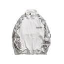 High Street Jacket Men Cashew Letter Print Reflective Windbreaker jacket Spring 2021 Patchwork Men's Bomber Jacket Couples