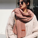 DRESSUUP Brand Women Winter Scarf Warm Solid Long Handmade Scarves Bufandas Mujer Foulard Femme Hijab