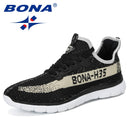 BONA New Summer Chaussure Homme Outdoor Men Running Shoes Mesh Sneakers Man Sport Shoes Walking Shoes Male Comfortable Shoe