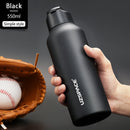 New Stainless Steel Water Bottle With Straw Direct Drinking 2 Lids Vacuum Flasks Insulated Travel Portable Thermal Climb Thermos