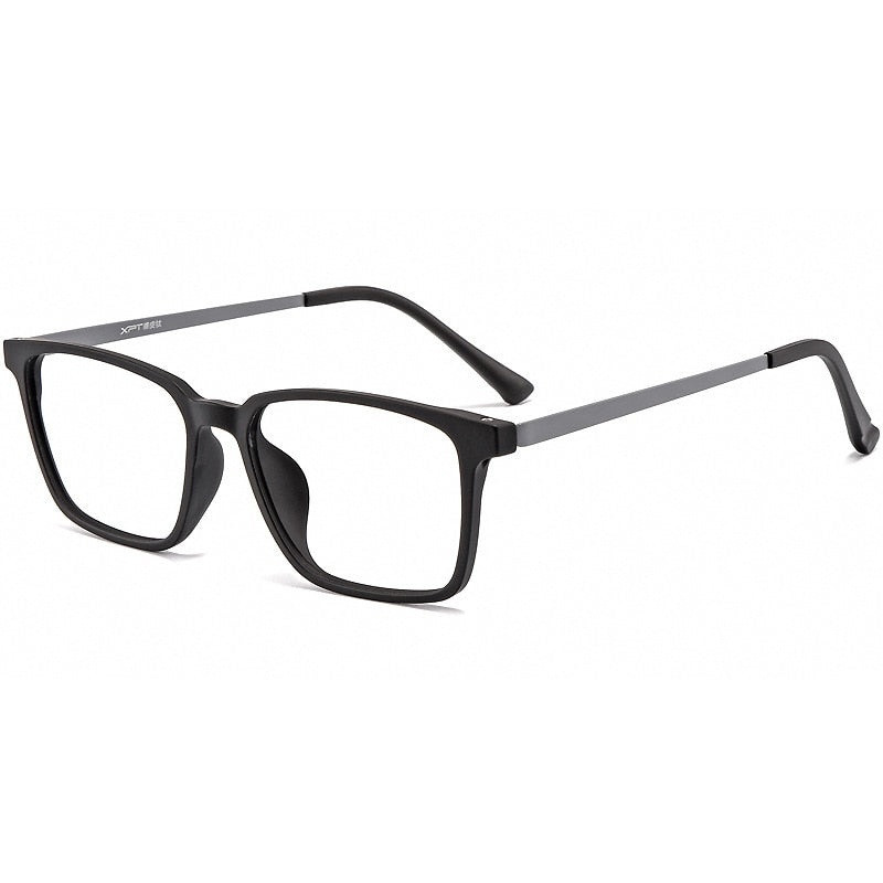 YIMARUILI Ultraleichte, quadratische, reine Titan-Myopie-Brille für Damen, blaues Licht, das optisches Brillengestell für Herren blockiert, 9822