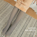 2022 Black Women Tights Winter Fake Translucent Pantyhose Elastic Tights Warm Fleece Thick Pantyhose Stockings Medias Invierno