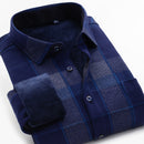 Large Size XXL-10XL 2020 Fashion New Style Men's Winter Warm Plaid Shirt Winter Thick Soft Business Casual Long-sleeved Shirt