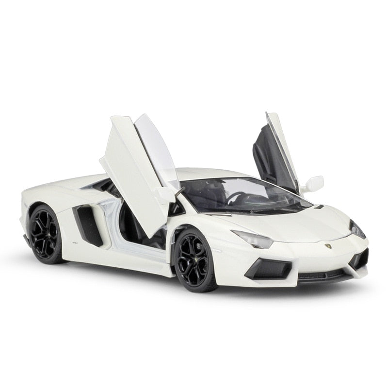 WELLY 1:24 Lamborghini Aventador LP700-4  Car Alloy Sports Car Model Diecast  Tail Car Wheels Toys For Children