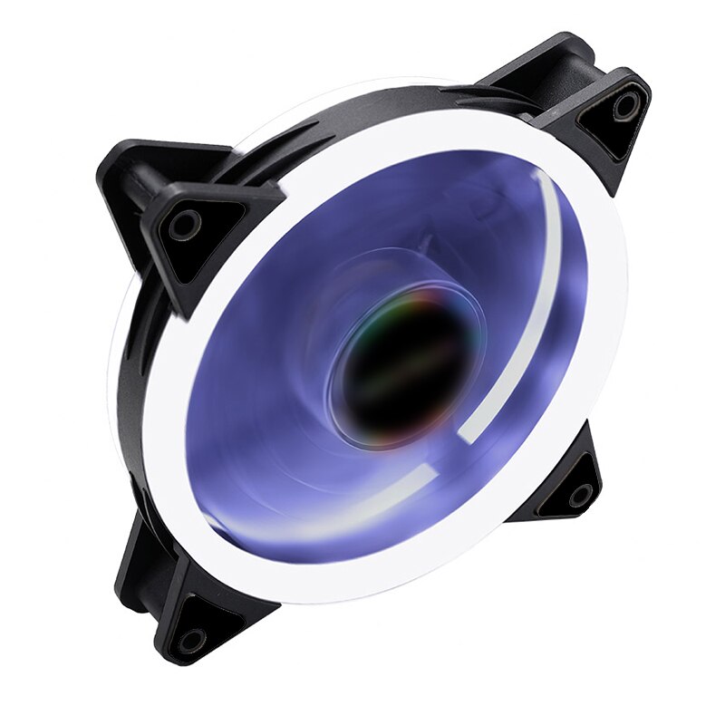 120mm PC Computer Case Fans Ultra Silent LED cooling fan 12VDC 3P IDE 4Pin radiator CPU cooler Fan w/ Anti-Vibration Rubber