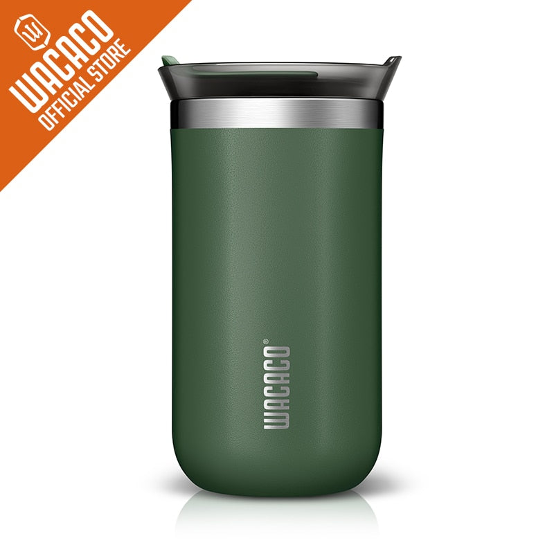 WACACO Octaroma Vacuum Insulated Coffee Mug, Double-wall Stainless Steel Travel Tumbler With Drinking Lid, 6/10/15 fl oz