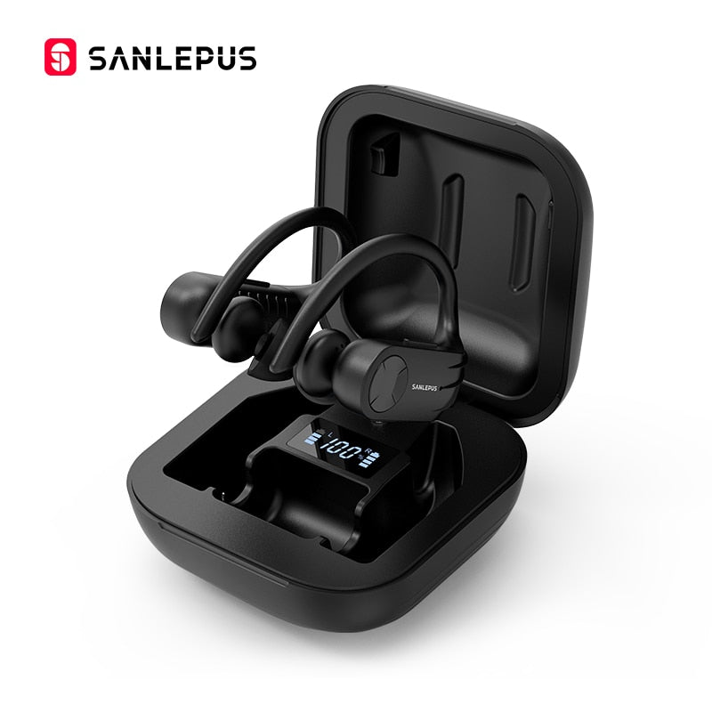 SANLEPUS Bluetooth-Kopfhörer TWS 5.0 LED-Display Drahtlose Ohrhörer Stereo-Kopfhörer für Xiaomi In Ear Phone Gaming Sport Headset