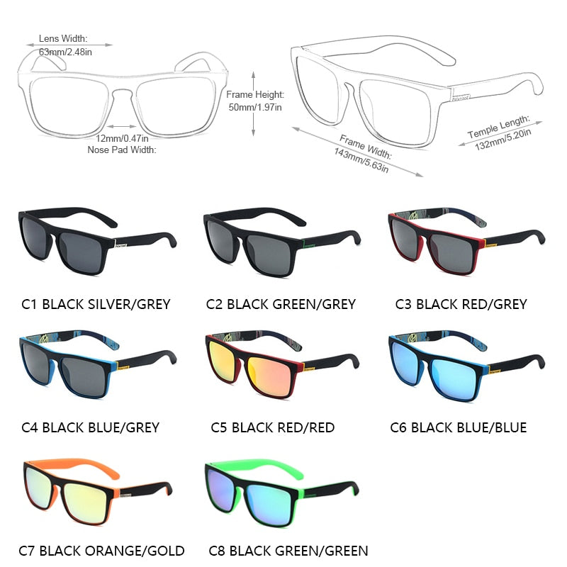 FUQIAN 2022 nuevas gafas de sol polarizadas para senderismo hombres mujeres moda pesca gafas Vintage Camping conducción deporte gafas