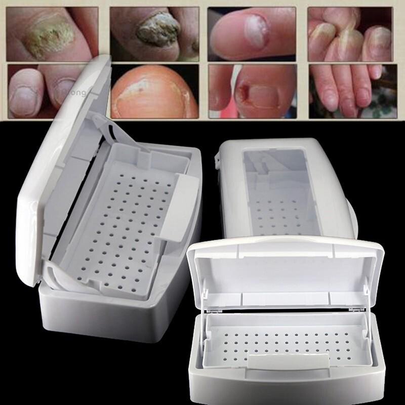 Sterilizing Tray Box Cleaner Disinfection Box Nail Art Pedicure Manicure Tool Sterilizing Metal Nipper Equipment Cleaner Tools