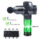 Pistola de masaje de alta frecuencia de 30 velocidades, relajación muscular, masajeador de relajación corporal para cuello de tejido profundo