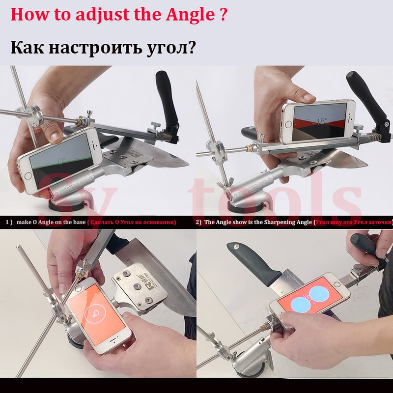 New Ruixin Pro Knife sharpener with 360 degree flip Constant angle Grinding tools Grinder machine diamond whetstone