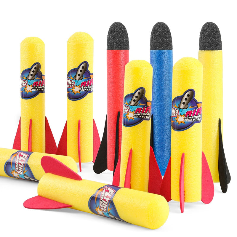 Adjustable Rocket Launcher Toys Sport Game Kids Rocket Launcher Air Step Pump Power Rocket Outdoor Sport Toys For Children Gift