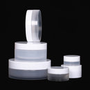 50pcs Plastic Jar Empty Cosmetic Containers Clear Pots with Lids White Cap Cream Box Container Tin Frosty 3g 5g 10g 30g 50g 100g