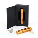 50 unids/lote 10ml caja de embalaje botella de aceite esencial botella de bola de rodillo de acero inoxidable botella de vidrio de Perfume cosmético de viaje