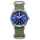 Diver Mechanical Dive Watch For Men Leather Sapphire Crystal Business Men&