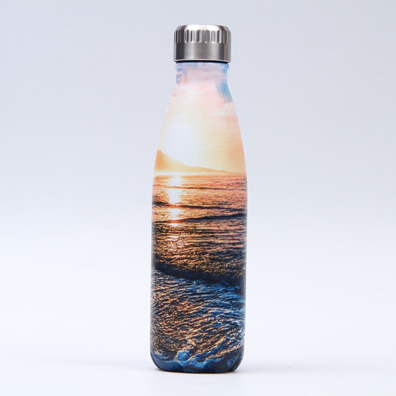 179-202 LOGO Custom Stainless Steel Water Bottle For Water Thermos Vacuum Insulated Cup DoubleWall Travel Drinkware Sports Flask