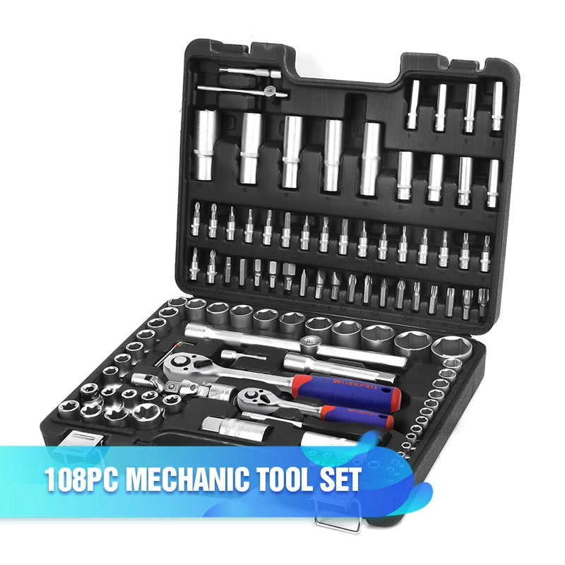 WORKPRO 14-164PC Tool Set Hand Tools for Car Repair Ratchet Spanner Wrench  Socket Set Professional Car Repair Tool Kits