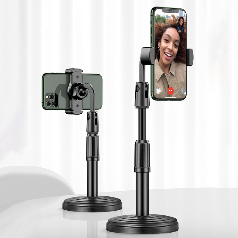 BFOLLOW 2 in 1 Mobile Phone Holder Tablet Stand for Desktop iPhone Samsung Huawei Xiaomi Support Online Class Vlog Video Call