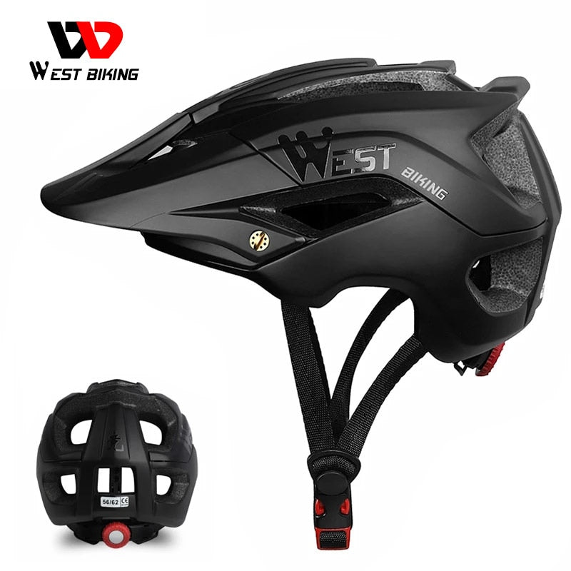 WEST BIKING Bicycle Helmet Trail XC MTB All-terrain Bike Helmet OFF-ROAD Casco Ciclismo Bicicleta Mountain Bike Cycling Helmet