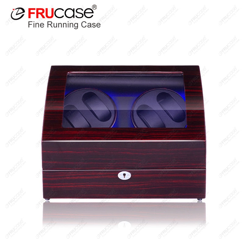 FRUCASE Watch Winder for Automatic Watches New Version 4+6 Wooden Watch Box Watches Storage Collector