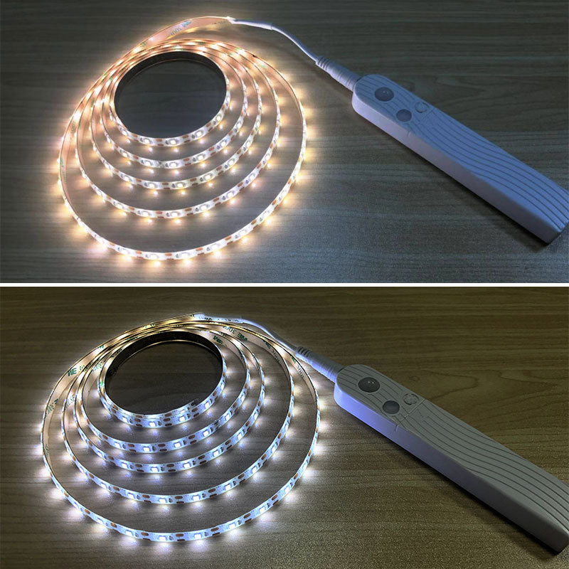 3M 2M 1M LED Smart Stair Light Under Bed Light PIR Sensor Detector Control Intelligent Wall Lamp Cupboard Wardrobe Kitchen Light