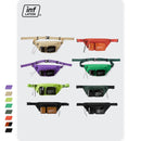 Riñonera inflada con múltiples bolsillos y doble cremallera, riñonera transparente, riñonera grande de plástico transparente, riñonera 228AI2019