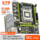 Juego de placa base X79G X79 con Combos LGA2011 intel Xeon E5 2689 CPU 4 Uds x 4GB = 16GB memoria DDR3 RAM 1333Mhz PC3 10600R D3