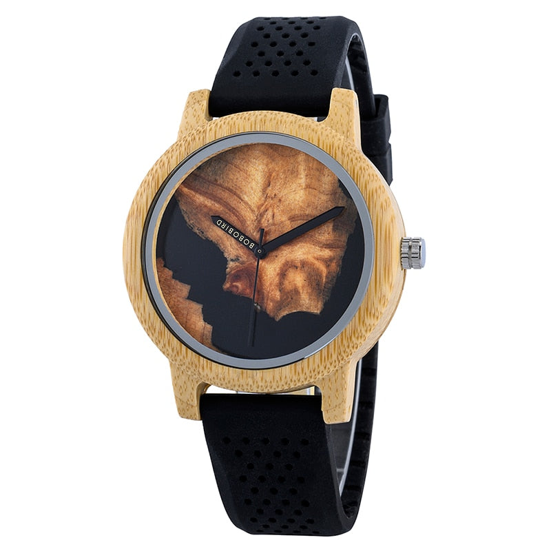 Pareja de relojes BOBO BIRD Hombres Mujeres Reloj de bambú universal en liquidación Reloj de pulsera de cuarzo de cuero de madera часы женские Gran regalo