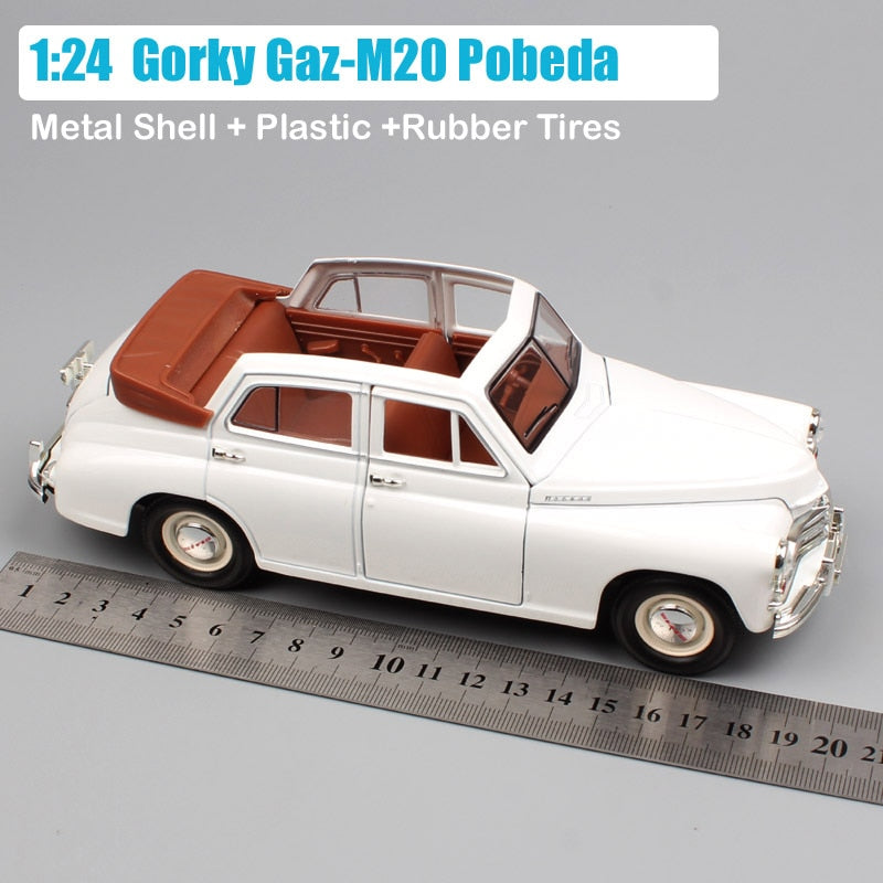 Road Signature 1:24 Scale Russia Soviet Union Gorky Gaz M20 Pobeda Gaz-M20 Cars Sedan Diecast Vehicles Model Toys Gifts Yatming