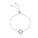 BISAER 925 plata esterlina Pulseira copo de nieve brazaletes 925 corazón serpiente cadena broche mujer plata pulsera para mujer joyería