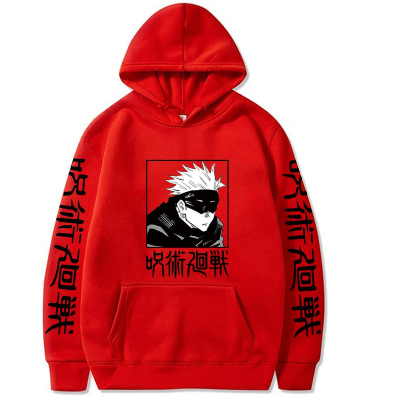 Jujutsu Kaisen Anime Hoodie Pullover Tops Lose Lange Ärmel Herbst und Winter Uniex