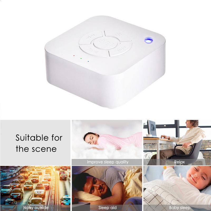 Sleep Sound Machine USB Rechargeable Timed Shutdown White Noise Machine For Sleeping Relaxation For Baby Adult Office Travel