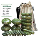 Tontin Jade glaze therapy hot stone massage Set massager back massageador Health Care stones for massage spine basalt stone spa