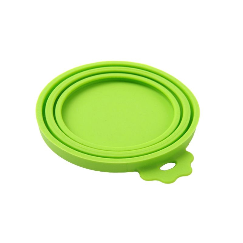Portable Silicone Dog Cat Canned Lid Pet Food Cover Storage Fresh-keeping Lids