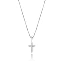 TOPGRILLZ 925 Sterling Silver Iced Zircon Cross Pendant Fashion Hip Hop Jewelry For Women