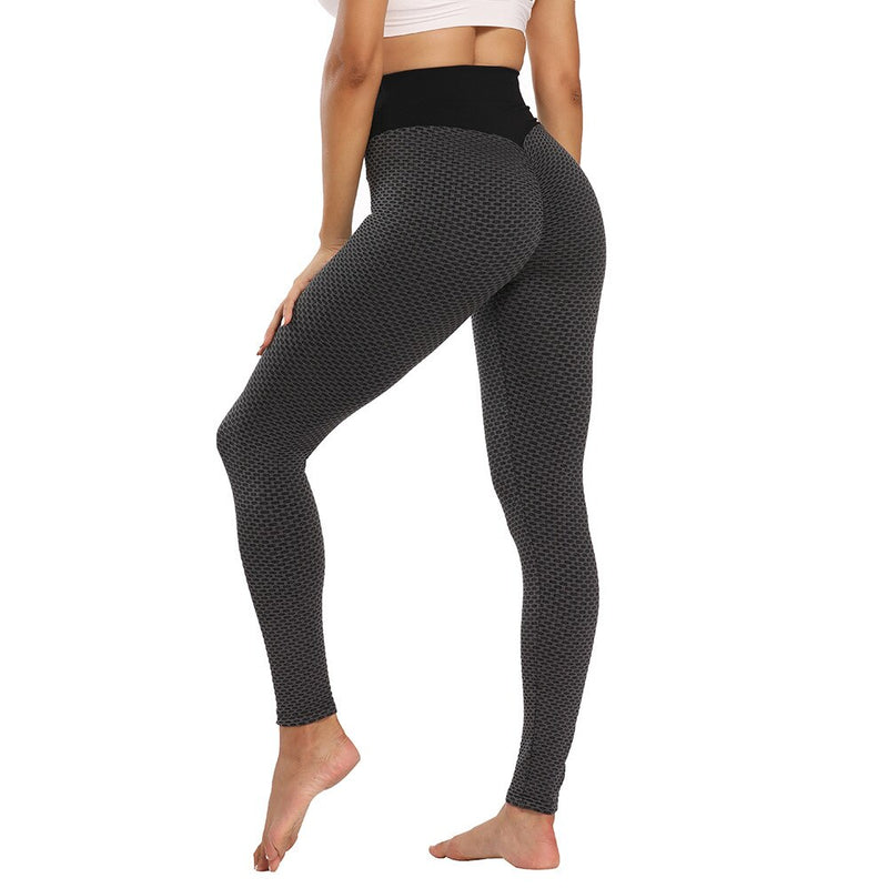 INITIALDREAM Honeycomb Fitness Mujer Leggings cintura alta botín Lfiting Push Up pantalones sin costura entrenamiento gimnasio tobillo longitud Leggings