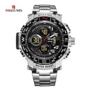 MIZUMS, relojes para hombre, reloj Digital LED de cuarzo, reloj deportivo militar resistente al agua, reloj de pulsera con cronógrafo para hombre, reloj Masculino