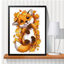 HUACAN Diamond Painting Fox Full Square Round Drill Needlework Art Diamond Embroidery Animal Diamond Mosaic Home Decoration