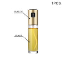 Botella de vinagre de aceite para hornear en la cocina, boquilla de acero inoxidable, botella de aceite de vidrio, barbacoa, botes de salsa, parrilla, rociador, herramienta de cocina