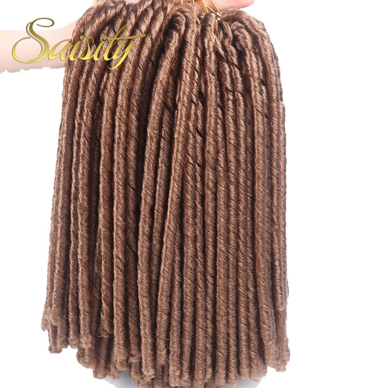 Saisity 14'' faux locs Häkelhaar weiche und leichte Dreadlocks Häkelzöpfe synthetische Häkelhaarverlängerungen 15 Strähnen/Packung