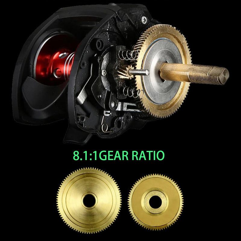 222g UltraLight Baitcasting Fishing Reel Left Right Hand Metal Spool Fishing Bait Casting Reel Tackle