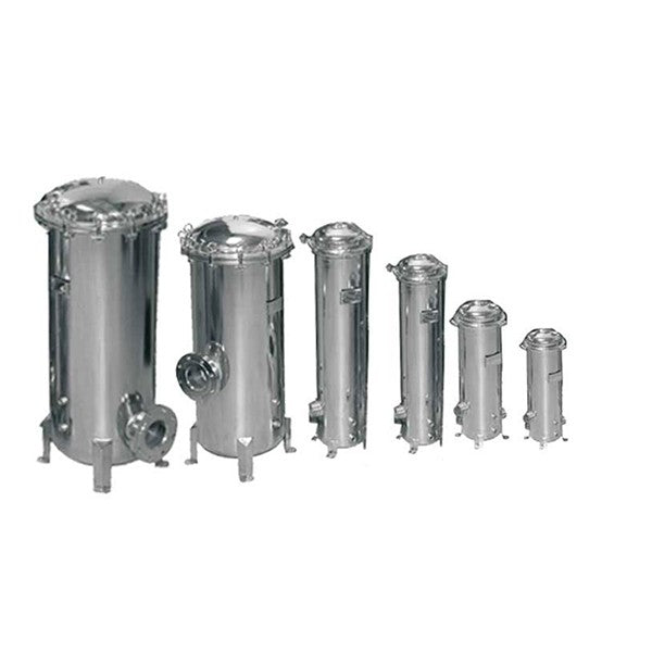Carcasa de filtro de seguridad líquida de acero inoxidable SS304 para agua Industrial con cartucho de filtro de repuesto de 10/20/30/40 pulgadas