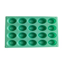 Neue ovale Donut-Form aus Silikon mit 20 Vertiefungen, kleine Kuchen, Schokolade, Pfannkuchen, zum Backen, Mini-Dessert, Küche, DIY, handgefertigte Werkzeuge