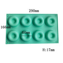 Neue ovale Donut-Form aus Silikon mit 20 Vertiefungen, kleine Kuchen, Schokolade, Pfannkuchen, zum Backen, Mini-Dessert, Küche, DIY, handgefertigte Werkzeuge