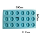 Neue ovale Donut-Form aus Silikon mit 20 Vertiefungen, kleine Kuchen, Schokolade, Pfannkuchen, zum Backen, Mini-Dessert, Küche, DIY, handgefertigte Werkzeuge